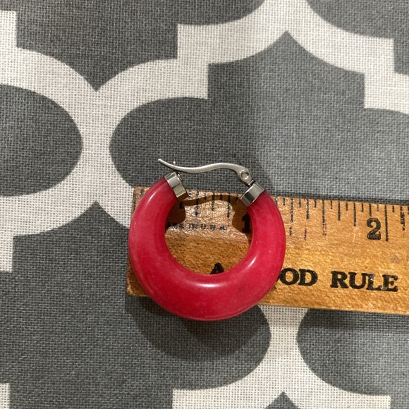 Carnelian Hoops - Picture 4 of 11